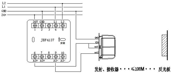 JTY-H-JBF-VDC1382A線型光束感煙火災探測器